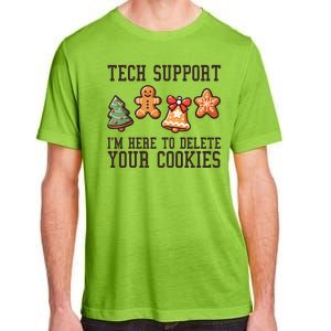 Christmas Tech Support Here To Delete Cookies Funny Adult ChromaSoft Performance T-Shirt