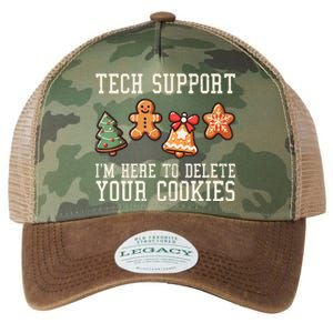 Christmas Tech Support Here To Delete Cookies Funny Legacy Tie Dye Trucker Hat