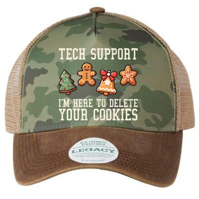 Christmas Tech Support Here To Delete Cookies Funny Legacy Tie Dye Trucker Hat