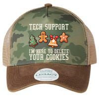 Christmas Tech Support Here To Delete Cookies Funny Legacy Tie Dye Trucker Hat