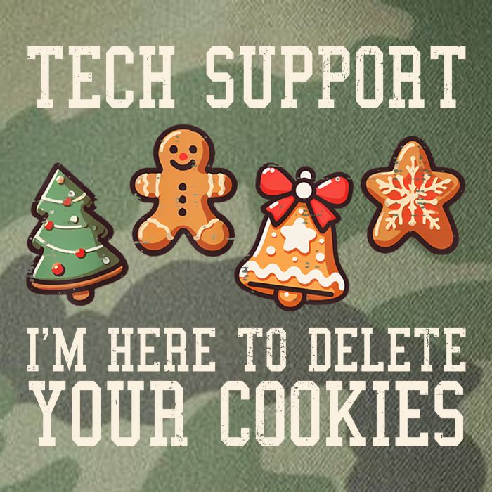 Christmas Tech Support Here To Delete Cookies Funny Legacy Tie Dye Trucker Hat