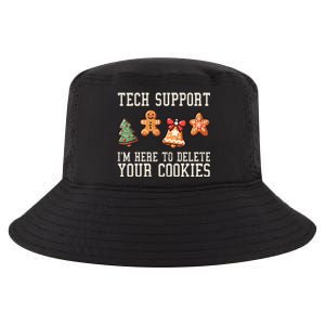 Christmas Tech Support Here To Delete Cookies Funny Cool Comfort Performance Bucket Hat