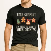Christmas Tech Support Here To Delete Cookies Funny Performance Shirt