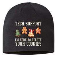 Christmas Tech Support Here To Delete Cookies Funny Sustainable Beanie