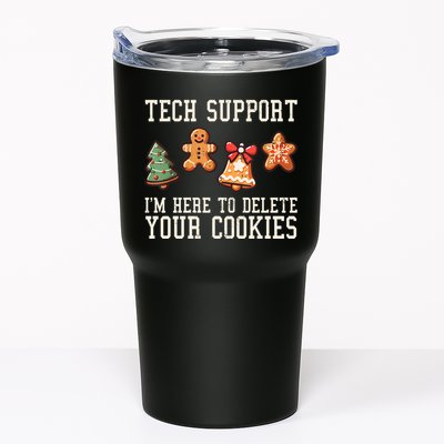 Christmas Tech Support Here To Delete Cookies Funny Tumbler