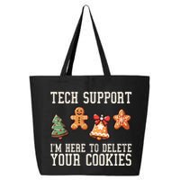 Christmas Tech Support Here To Delete Cookies Funny 25L Jumbo Tote