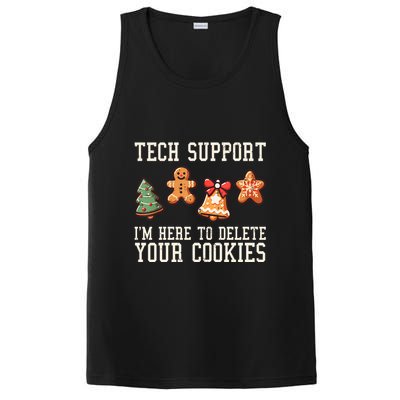Christmas Tech Support Here To Delete Cookies Funny PosiCharge Competitor Tank