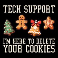 Christmas Tech Support Here To Delete Cookies Funny Wool Snapback Cap