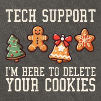 Christmas Tech Support Here To Delete Cookies Funny Cotton Canvas Backpack