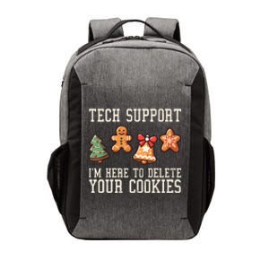 Christmas Tech Support Here To Delete Cookies Funny Vector Backpack