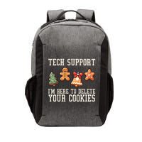 Christmas Tech Support Here To Delete Cookies Funny Vector Backpack