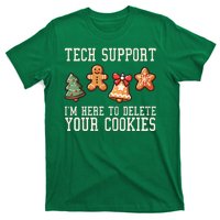 Christmas Tech Support Here To Delete Cookies Funny T-Shirt