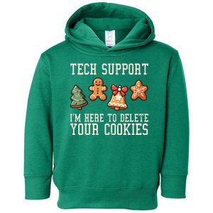 Christmas Tech Support Here To Delete Cookies Funny Toddler Hoodie