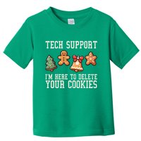 Christmas Tech Support Here To Delete Cookies Funny Toddler T-Shirt
