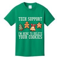 Christmas Tech Support Here To Delete Cookies Funny Kids T-Shirt