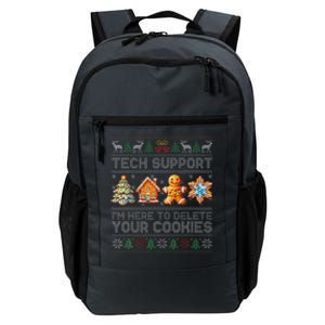 Christmas Tech Support Here To Delete Cookies Xmas Daily Commute Backpack