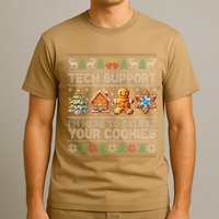 Christmas Tech Support Here To Delete Cookies Xmas T-Shirt