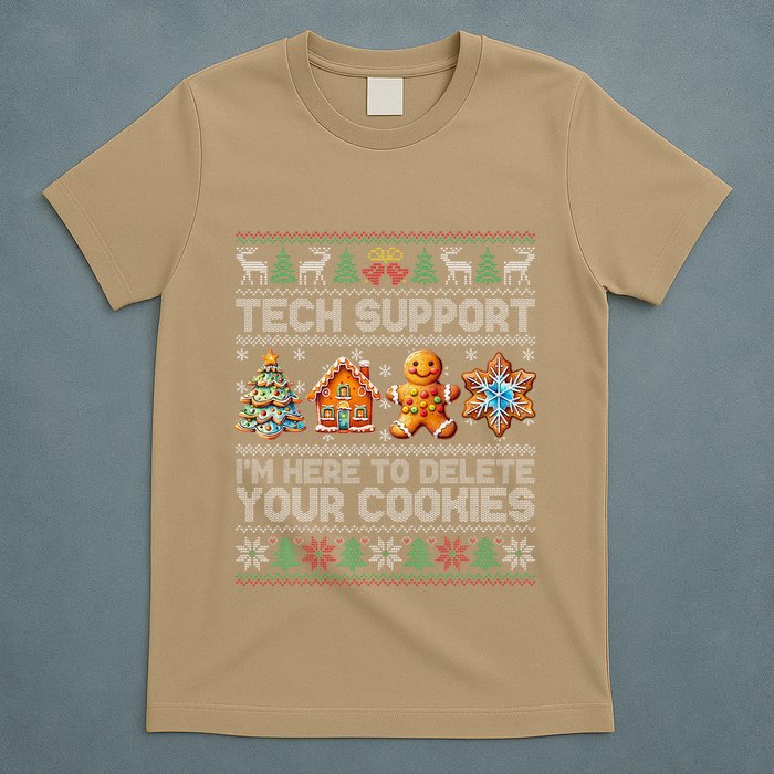 Christmas Tech Support Here To Delete Cookies Xmas T-Shirt