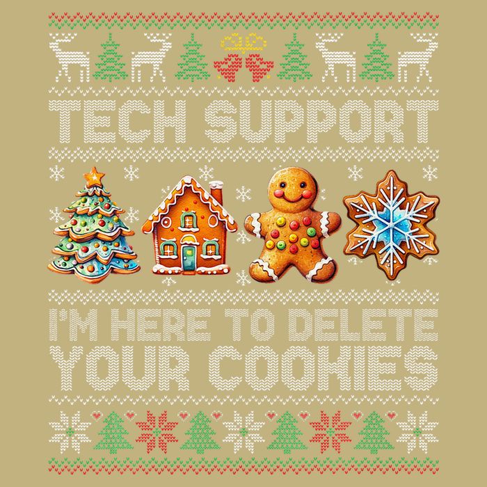 Christmas Tech Support Here To Delete Cookies Xmas Mousepad