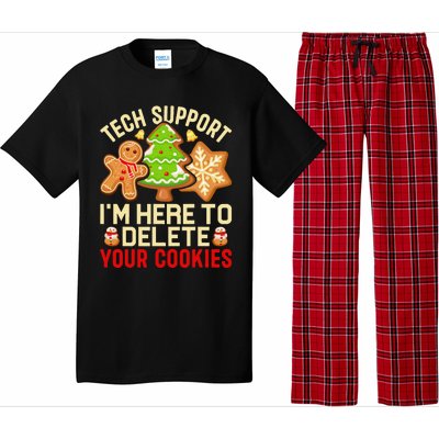 Christmas Tech Support Here To Delete Cookies Xmas Pajama Set