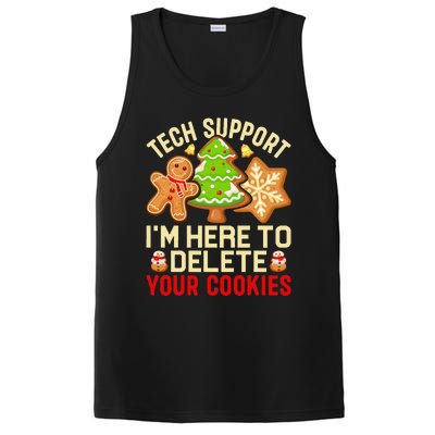 Christmas Tech Support Here To Delete Cookies Xmas PosiCharge Competitor Tank