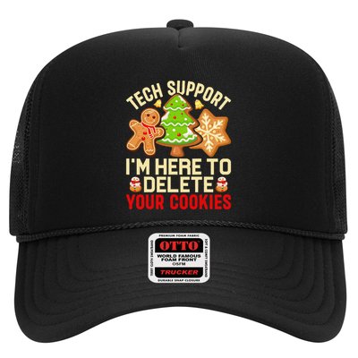Christmas Tech Support Here To Delete Cookies Xmas Trucker Hat