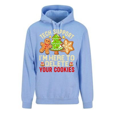 Christmas Tech Support Here To Delete Cookies Xmas Unisex Surf Hoodie