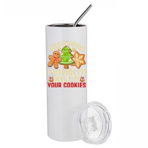 Christmas Tech Support Here To Delete Cookies Xmas Stainless Steel Tumbler