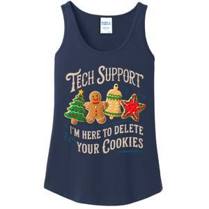 Christmas Tech Support Here To Delete Cookies It Ladies Essential Tank