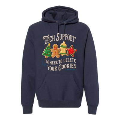 Christmas Tech Support Here To Delete Cookies It Premium Hoodie