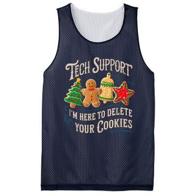 Christmas Tech Support Here To Delete Cookies It Mesh Reversible Basketball Jersey Tank