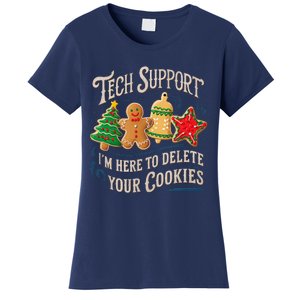 Christmas Tech Support Here To Delete Cookies It Women's T-Shirt