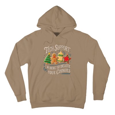 Christmas Tech Support Here To Delete Cookies It Hoodie