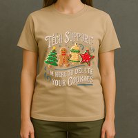 Christmas Tech Support Here To Delete Cookies It T-Shirt