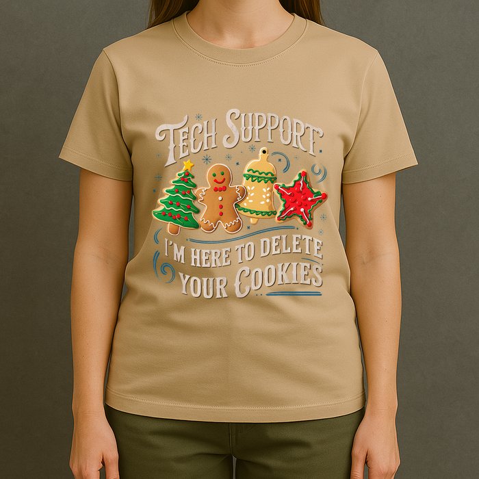 Christmas Tech Support Here To Delete Cookies It T-Shirt