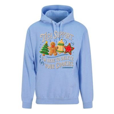 Christmas Tech Support Here To Delete Cookies It Unisex Surf Hoodie