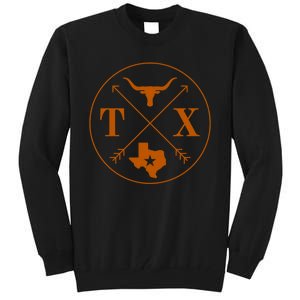 Cool Texas State X Text Football Tall Sweatshirt