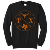 Cool Texas State X Text Football Tall Sweatshirt