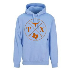 Cool Texas State X Text Football Unisex Surf Hoodie