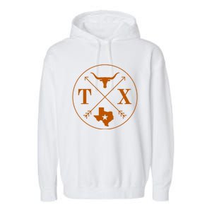 Cool Texas State X Text Football Garment-Dyed Fleece Hoodie