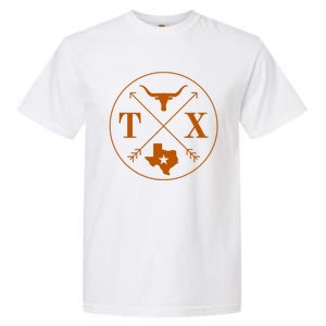 Cool Texas State X Text Football Garment-Dyed Heavyweight T-Shirt