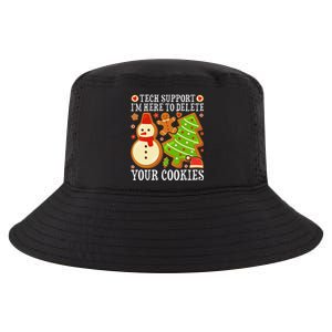 Christmas Tech Support Here To Delete Cookies Xmas Cool Comfort Performance Bucket Hat