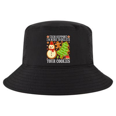 Christmas Tech Support Here To Delete Cookies Xmas Cool Comfort Performance Bucket Hat