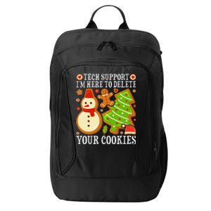 Christmas Tech Support Here To Delete Cookies Xmas City Backpack