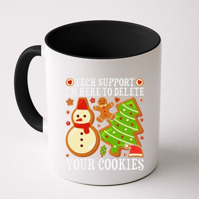Christmas Tech Support Here To Delete Cookies Xmas Coffee Mug