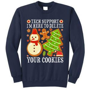 Christmas Tech Support Here To Delete Cookies Xmas Sweatshirt