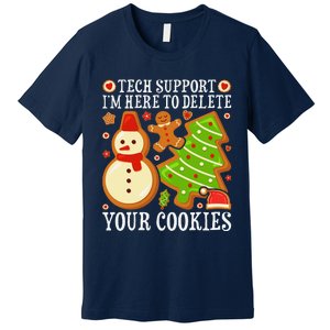 Christmas Tech Support Here To Delete Cookies Xmas Premium T-Shirt