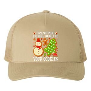 Christmas Tech Support Here To Delete Cookies Xmas Yupoong Adult 5-Panel Trucker Hat