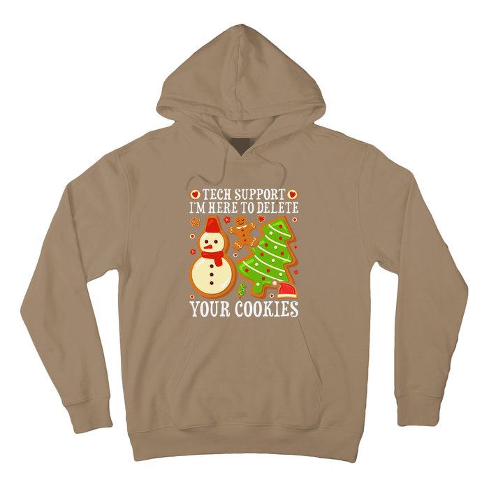 Christmas Tech Support Here To Delete Cookies Xmas Hoodie