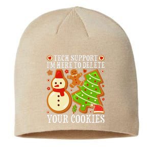 Christmas Tech Support Here To Delete Cookies Xmas Sustainable Beanie